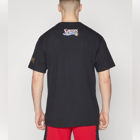 MITCHELL & NESS NBA premium vintage Allen iverson tee Black 2XL - Picture 2 of 16